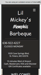 Mobile Screenshot of lilmickeysbbq.com